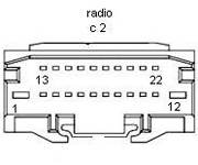 CHRYSLER Car Radio Stereo Audio Wiring Diagram Autoradio connector wire